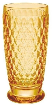 Villeroy & Boch Boston Saffron Longdrinkgl&auml;ser 4er Set, 400 ml Kristallglas f&uuml;r Cocktails Gelb