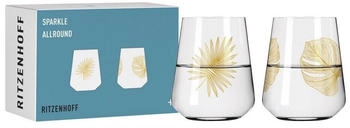 Ritzenhoff 6251001 Universalglas 2erSet 500 ml Sparkle Allround Nr. 2, Motiv mit irisierendem Effekt