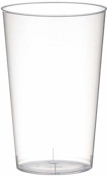 Papstar 25 Trinkbecher, PP 0,3 l Ø 7,8 cm x H: 11,8 cm transluzent unzerbrechlich Mindestbestellmenge 20 Stück