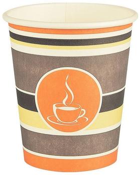 Papstar 50 Trinkbecher, Pappe \"To Go\" 0,2 l Ø 8 cm x H: 9,2 cm Mindestbestellmenge 20 Stück