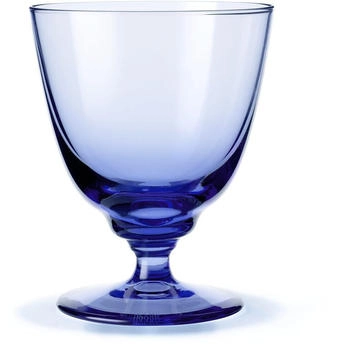 Holmegaard Flow Glas auf Fuß 35cl Dunkelblau