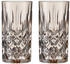 Nachtmann Noblesse Longdrinkglas 2er Set Wasserglas Longdrink Glas Taupe 395 ml