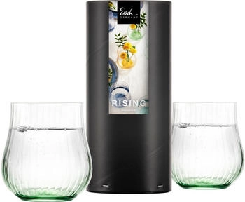 Eisch 2 Allround Becher 113/9 grün in Geschenkröhre RISING 78711313