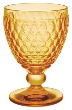 Villeroy & Boch Boston Saffron Wassergl&auml;ser 4er Set, 400 ml Kristallglas f&uuml;r Softdrinks Gelb