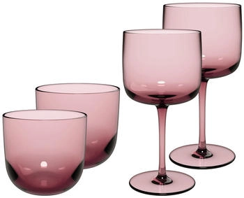 Villeroy & Boch like. by Like Glass Wein und Wassergläser Set 4teilig Grape DS