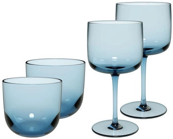 Villeroy & Boch like. by Like Glass Wein und Wassergläser Set 4teilig Ice DS Glas