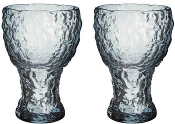Kosta Boda Moss highball Glas zirkulär 42 cl 2er-Pack Blau