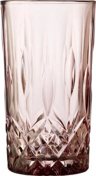 Lyngby Glas Lyngby Highball Sorrento Longdrinkglas pink 380ml Set4