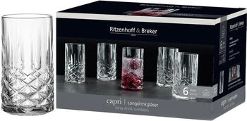 Ritzenhoff & Breker Longdrinkglas 360ml 6er Set Capri
