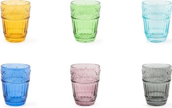 Excelsa Country Flower set of 6 glasses