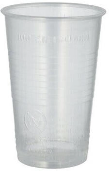 Papstar 100 Trinkbecher, PP 0,3 l Ø 7,8 cm x H: 11,3 cm transparent Mindestbestellmenge 25 Stück