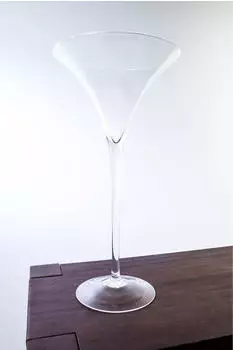INNA Glas XXL Cocktailglas / Martiniglas Sacha, klar, 50cm, Ø 25cm - Hochzeitsvase / Hochzeitsdeko