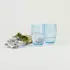 Zafferano Perle Trinkglas mundgeblasen aquamarin 32cl, 2er-Set (PR00103)