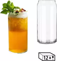 LIBBEY Gl&auml;ser-Set "Libbey Trinkglas, 12er Set -GLASS CANS-" 591 ml, hochwertig