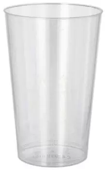 Papstar 50 Trinkbecher, PS 0,3 l &Oslash; 7,9 cm x H: 11,9 cm glasklar Mindestbestellmenge 10 St&uuml;ck