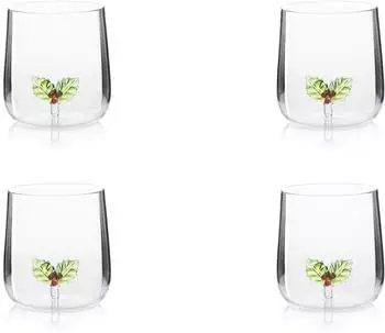 Excelsa Inside 4er-Set Borosilikatglas-Becher, handbemalt, 450ml (69547_Parent)