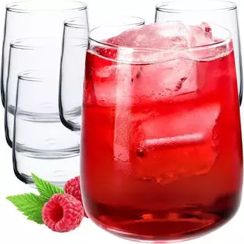 Kadax Rebeka Trinkgläser 6er-Set, Glas, 330ml (K1781)