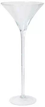 INNA Glas Martiniglas Ivana auf Standfuß, Trichter, rund, klar, 70cm, Ø 30cm (59068)