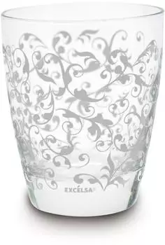 Excelsa Domus Trinkgläser Glas, weiß, 2er-Set (42537)