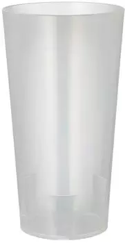 Papstar Mehrweg-Trinkbecher 0,4l transluzent, Kunststoff (85196)