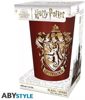 ABYstyle Harry Potter Trinkglas Gryffindor 400ml (ABYVER206)