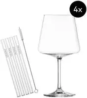 Schott Zwiesel Mio Vino After Work Drinks 4er-Set 4 Cocktailgl&auml;ser 4 Trinkhalme