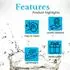 Intirilife Martinigläser 4er-Set Regenbogen-Schimmer Wellenform 140ml (IL-101027-4)