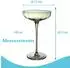 Intirilife Martinigläser 4er-Set Regenbogen-Schimmer Wellenform 140ml (IL-101027-4)