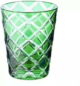 Edzard Dio Longdrinkgläser-Set 6-tlg., Kristallglas, grün, handgeschliffen (8042)