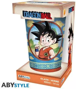 ABYstyle Dragon Ball Trinkglas Goku & Magische Wolke 400ml (ABYVER312)