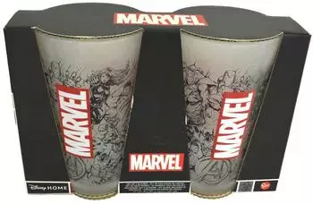 Stor Marvel Trinkgl&auml;ser 2er-Set, Glas, 490ml (75415)