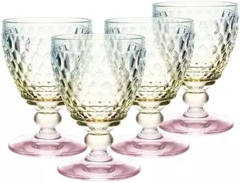 Villeroy & Boch Boston Pearl Wasserkelch, bunt schimmernd, 250ml, 4er-Set