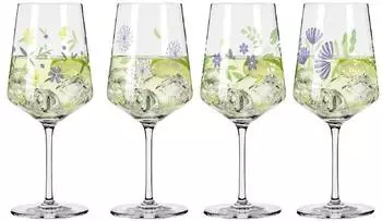 Ritzenhoff Hugo Aperitifglas-Set "Sommertau" 4-teilig, Kristallglas (6041007)