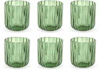 H+H Margaret Gläser grün 34cl, 6er-Set (7161234)