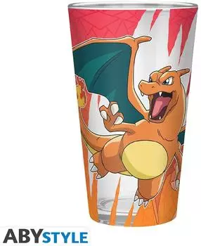 ABYstyle Pokémon großes Premium-Glas Charizard 400ml (ABYVER212)
