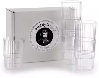 Buddys Bar Trinkbecher 500ml Tritan, BPA-frei, 6er-Set (66184)
