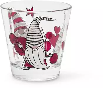 Excelsa Gnome Sweet Gnome Wassergläser-Set, Glas, 250ml, 6 Stück (66066)