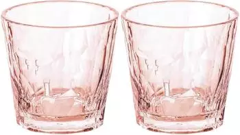 Koziol Superglas Club No. 22 2er-Set 250ml, transparent rose quartz (4487654)