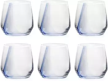 H+H Breeze 6er-Set Gläser 37cl, blau (4998716)