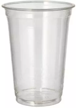 Papstar Kaltgetr&auml;nkebecher PLA "pure" 0,4l glasklar, 65 St&uuml;ck (87486)