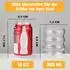LuxusKollektion Gerippte Trinkgläser 350ml mit Glasstrohhalmen, 2er-Set (5316)