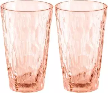 Koziol Superglas Club No. 6 2er-Set 300ml, transparent rose quartz (4406654)