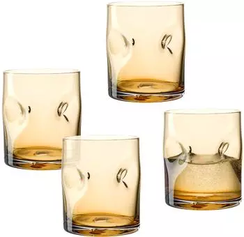 Leonardo VESUVIO Trinkglas-Set 4-teilig, amber, 300ml (077371)