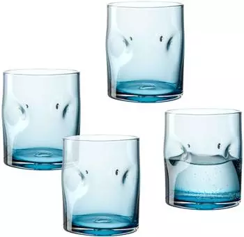 Leonardo Trinkglas VESUVIO 4er-Set 300ml blau (077373)