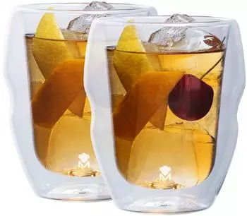Masterpro Foodies Mixology Doppelwandglas 380ml, 2er-Set (BGMP20203)