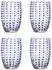 Bloomingville Brinley Trinkglas, blau, 4er-Set (82072202)