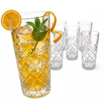 Relaxdays Longdrinkgl&auml;ser 300ml, 6er Set