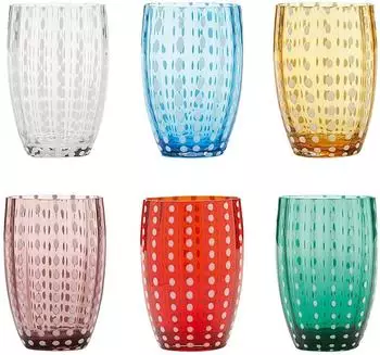 Zafferano Perle Trinkglas 6er-Set