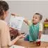 Relaxdays Kinderglas mit Henkel, Glas, transparent, 2er Set