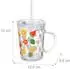 Relaxdays Kinderglas mit Henkel, Glas, transparent, 2er Set